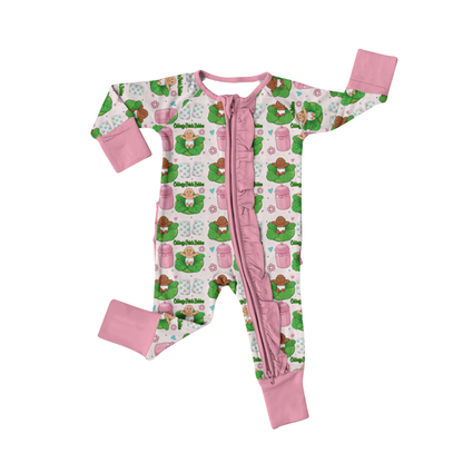 Cutie Patch Bamboo Ruffle Zippy