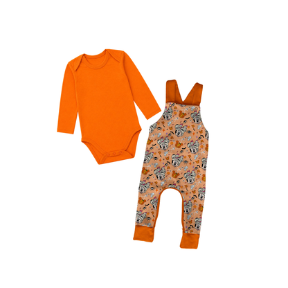 Mummy Mouse Bamboo Long Sleeve Onesie & Overalls