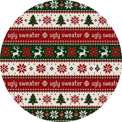 Santa's Sweater Bamboo Adult French Terry Crewneck Pullover