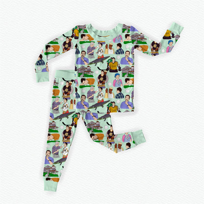 Happy Bamboo Long Sleeve Two Piece Pajama Set