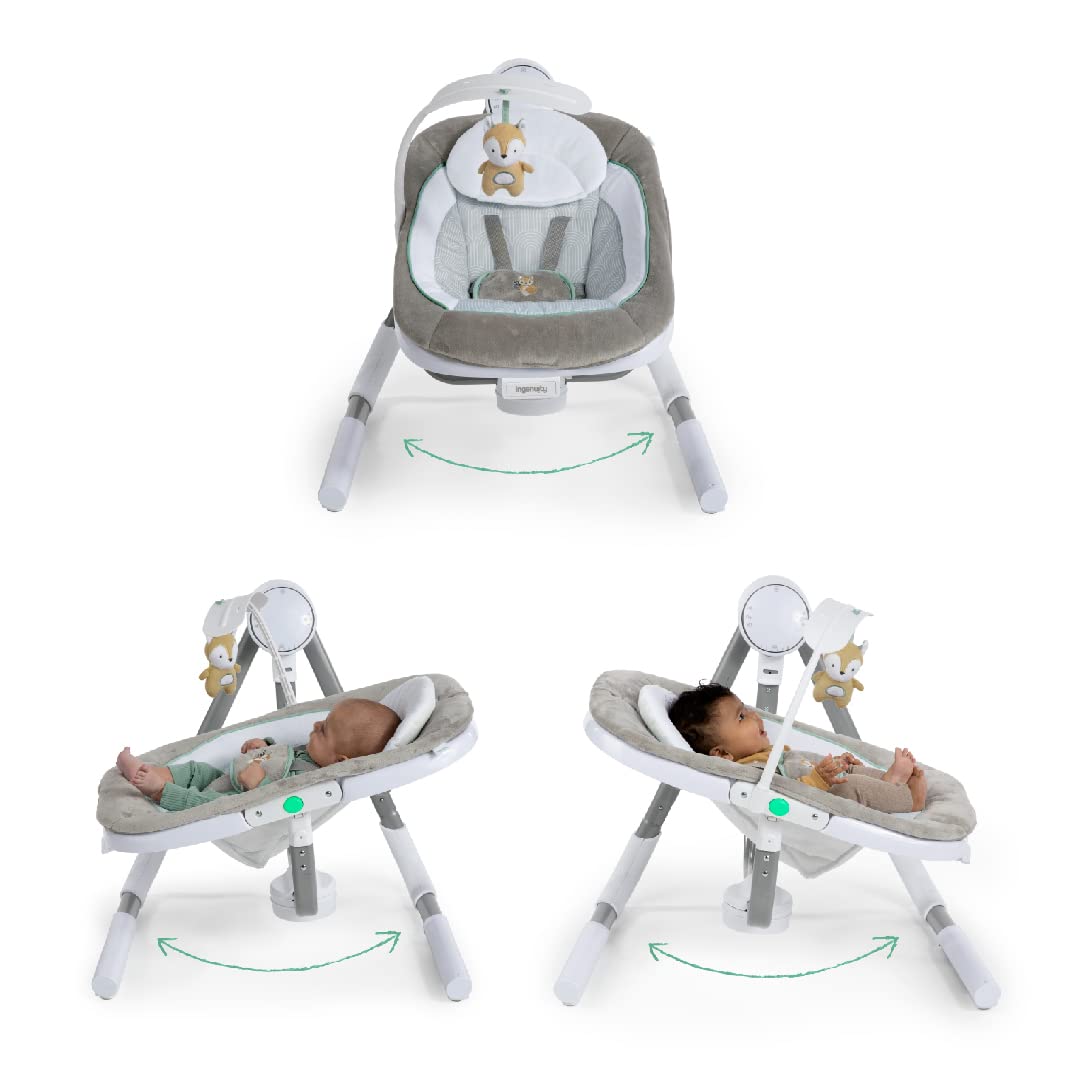 Ingenuity Any Way Sway Power Adapt Dual Direction Baby Swing