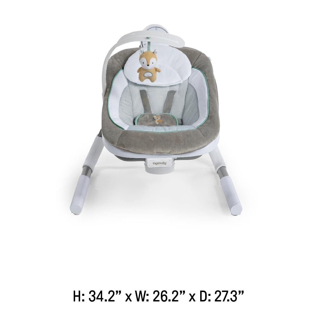 Ingenuity Any Way Sway Power Adapt Dual Direction Baby Swing