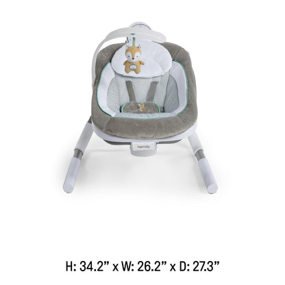 Ingenuity Any Way Sway Power Adapt Dual Direction Baby Swing