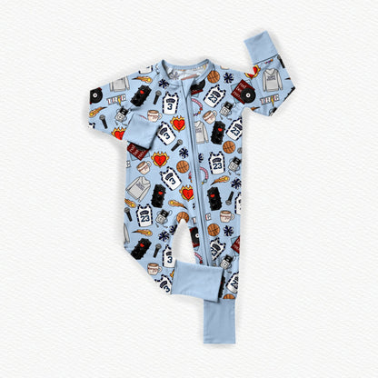 Tree Hill Ravens Bamboo Zippy Pajamas