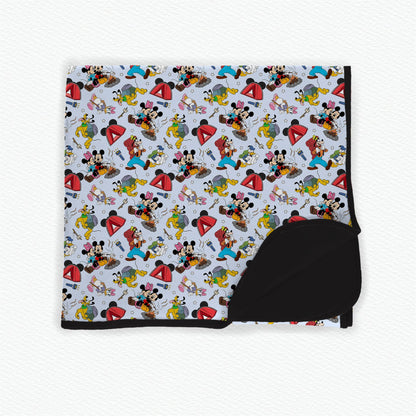 Camp Mouse Double Layer 50x50 Bamboo Blanket