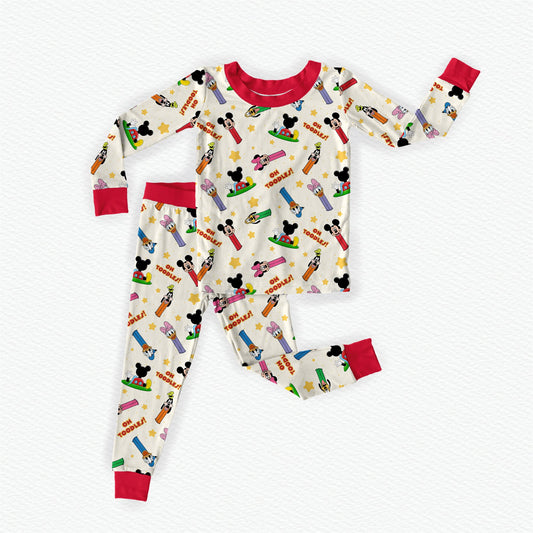 Oh Toodles! Bamboo Long Sleeve Two Piece Pajama Set