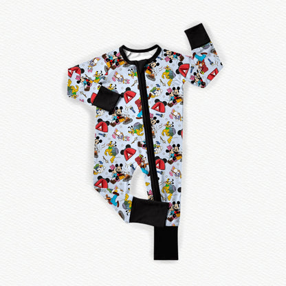Camp Mouse Bamboo Zippy Pajamas