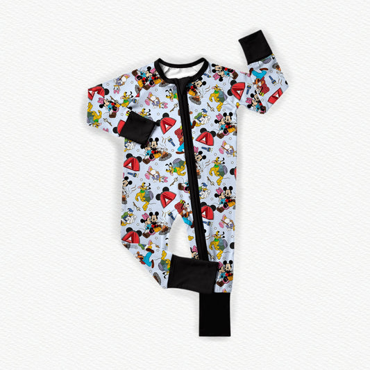Camp Mouse Bamboo Zippy Pajamas