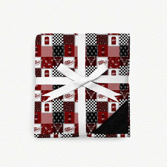 Dr. Pepper Fur Backed 60x60 Bamboo Blanket