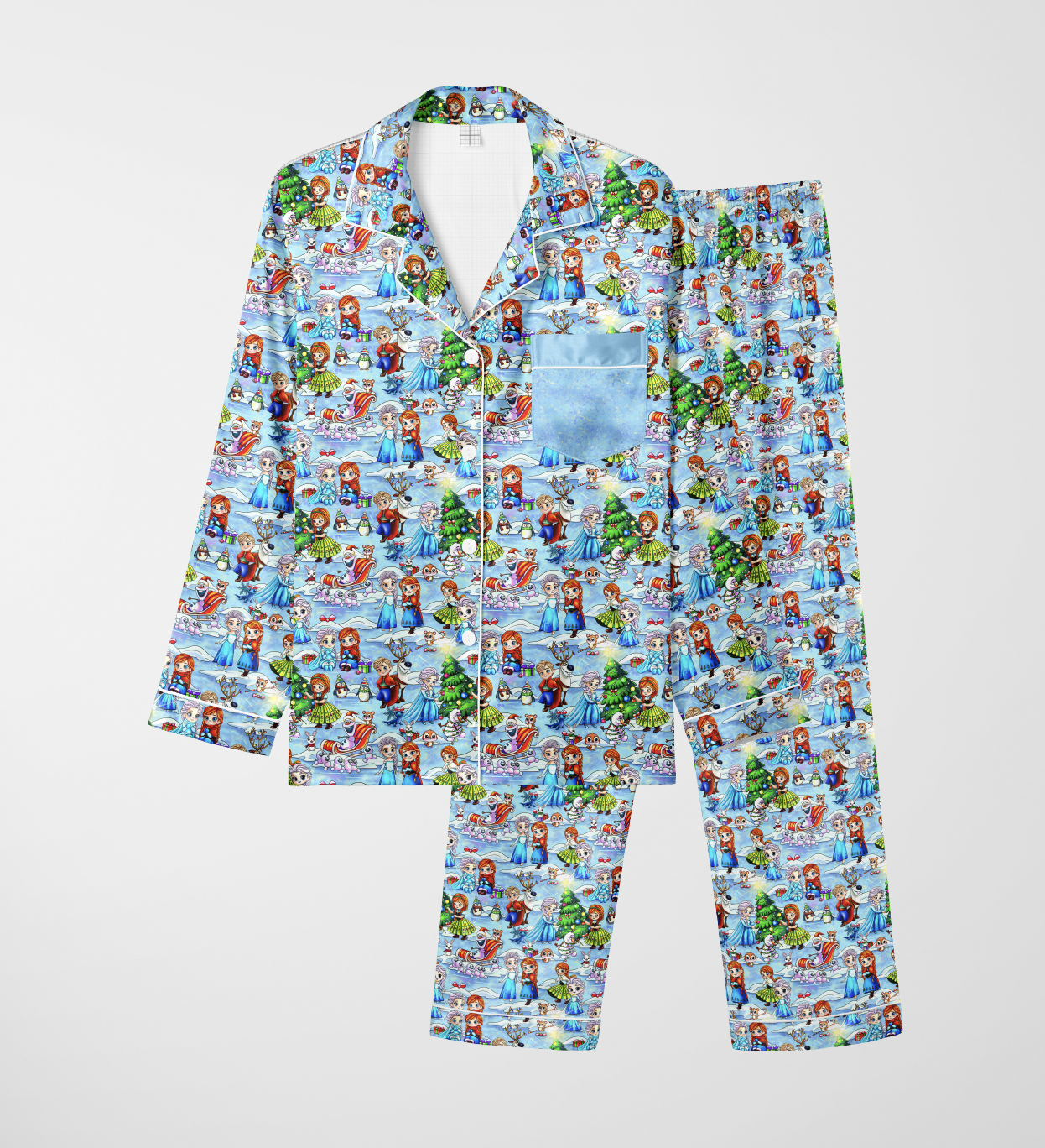 Do You Wanna Build A Snowman? Bamboo Sleepover Long Sleeve & Pants Two Piece Pajama Set