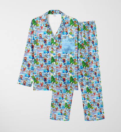 Do You Wanna Build A Snowman? Bamboo Sleepover Long Sleeve & Pants Two Piece Pajama Set