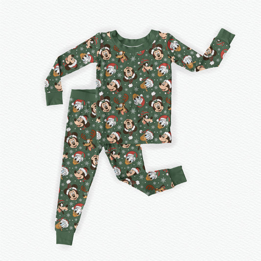Christmas At Walt's Bamboo Long Sleeve Two Piece Pajama Set