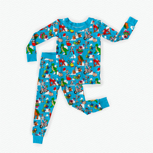 Christmas With Andy Bamboo Long Sleeve Two Piece Pajama Set
