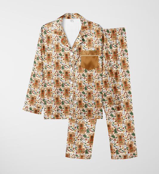 Milk & Cookies Bamboo Sleepover Long Sleeve & Pants Two Piece Pajama Set