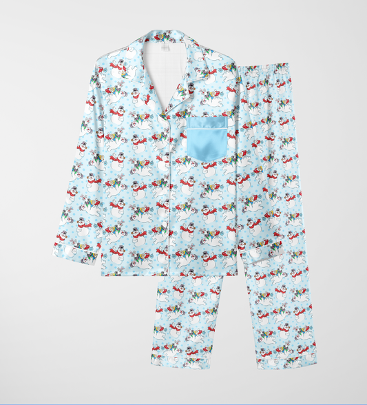 Happy Birthday! ADULT Bamboo Sleepover Long Sleeve & Pants Two Piece Pajama Set