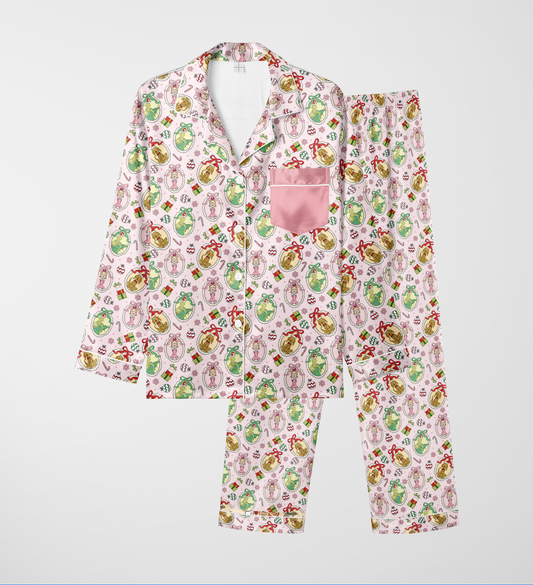 Lou Who Bamboo Sleepover Long Sleeve & Pants Two Piece Pajama Set