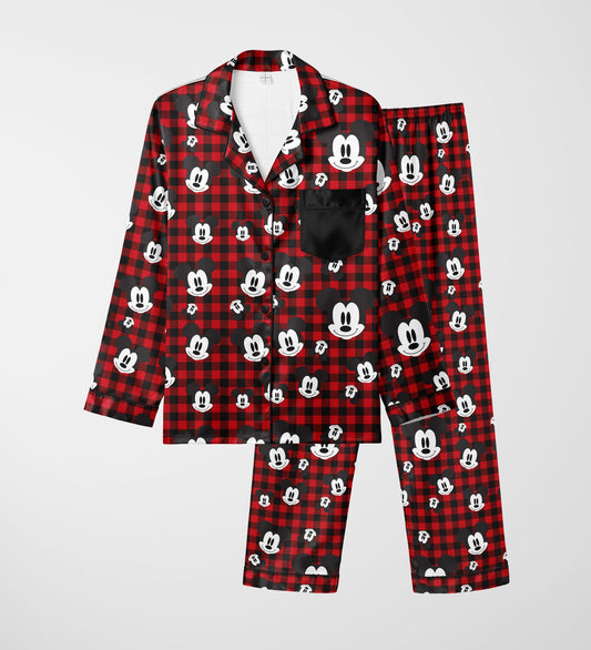 Holiday Mickey Bamboo Sleepover Long Sleeve & Pants Two Piece Pajama Set