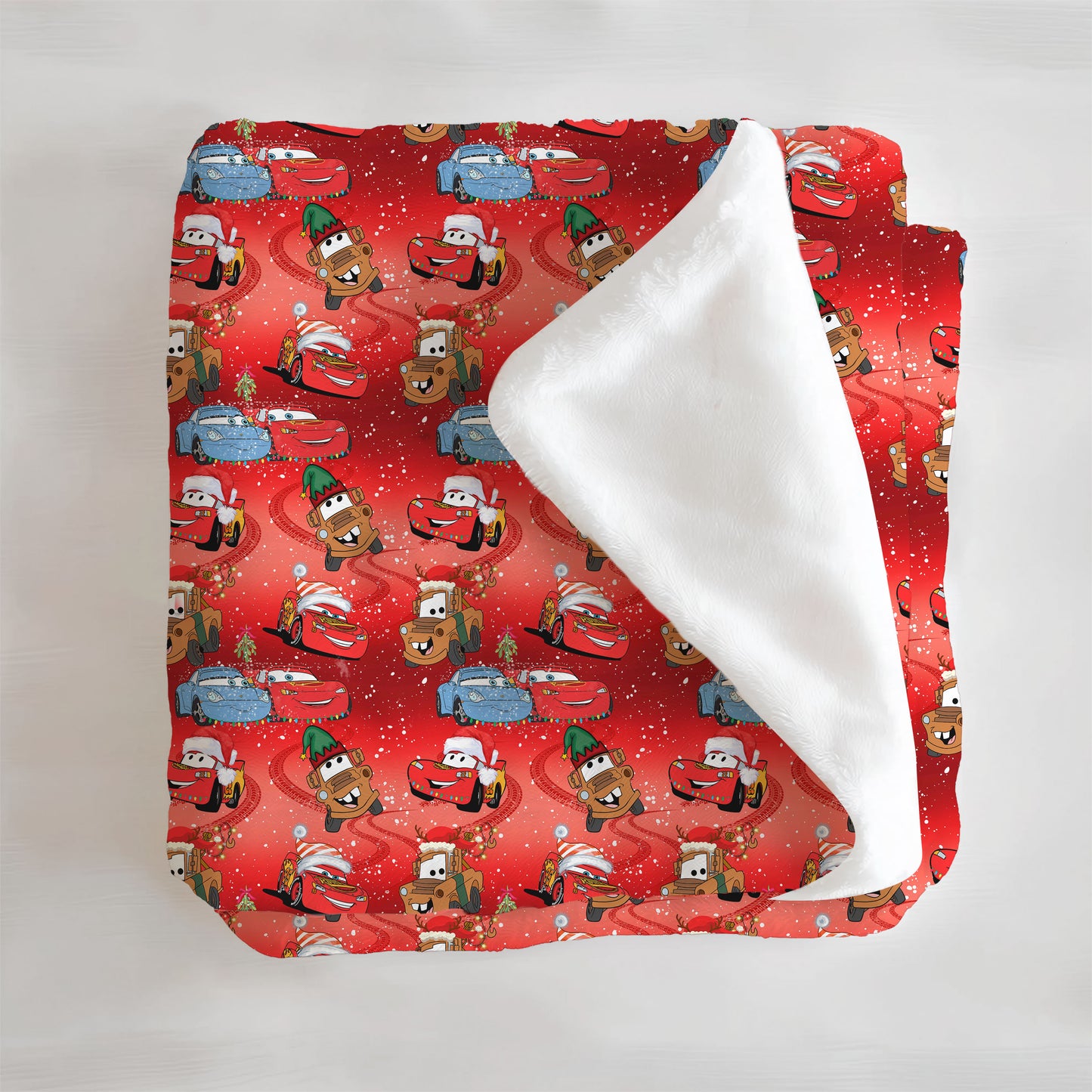 Christmas In Radiator Springs Minky Blanket