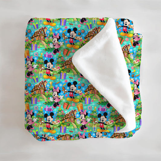 Candy Cane Lane Minky Blanket