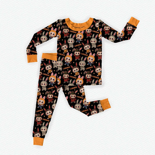 LabuBOO Halloween Bamboo Long Sleeve Two Piece Pajama Set