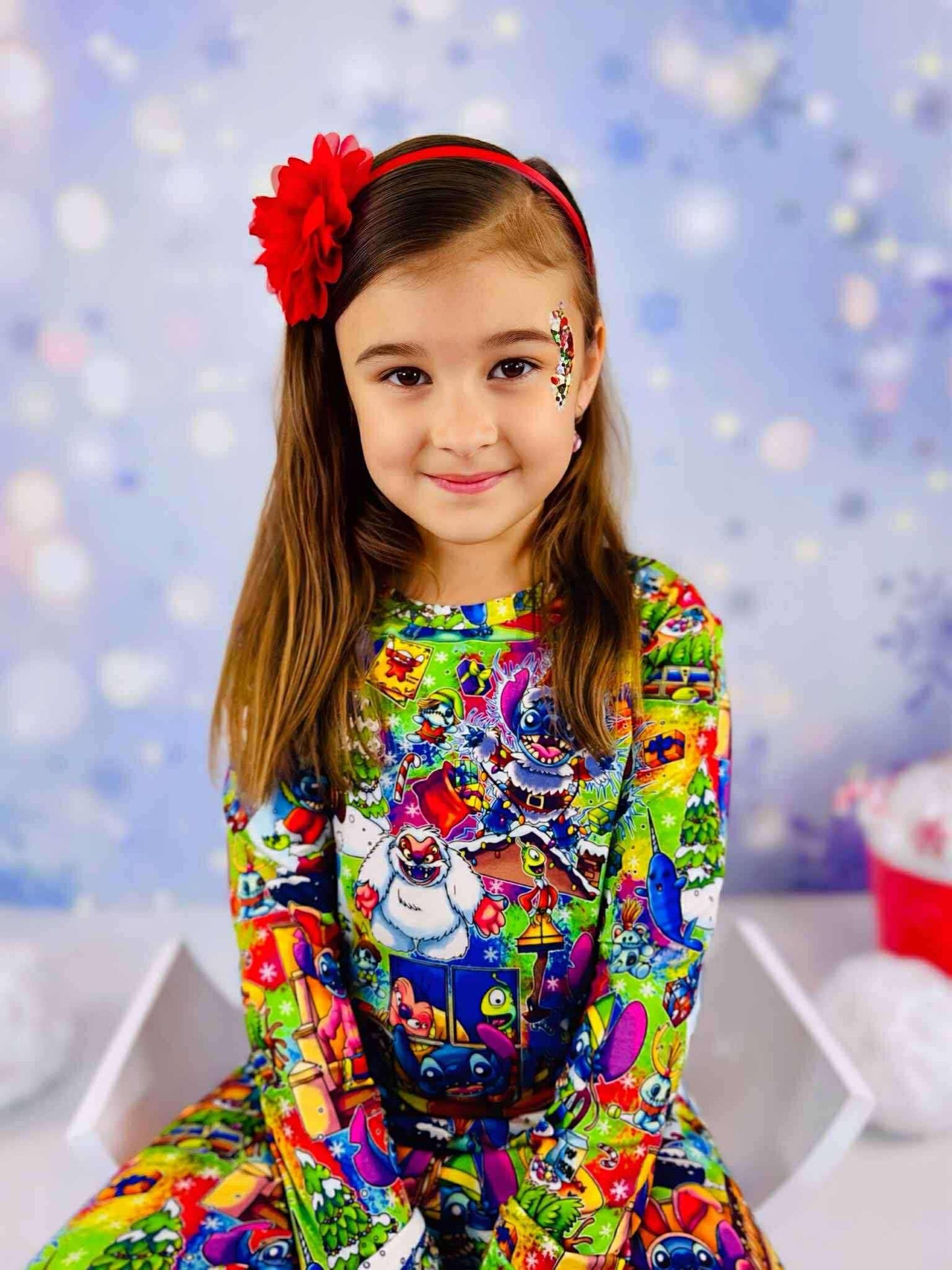 Merry Stitchmas 626 Day Bamboo Long Sleeve Two Piece Pajama Set