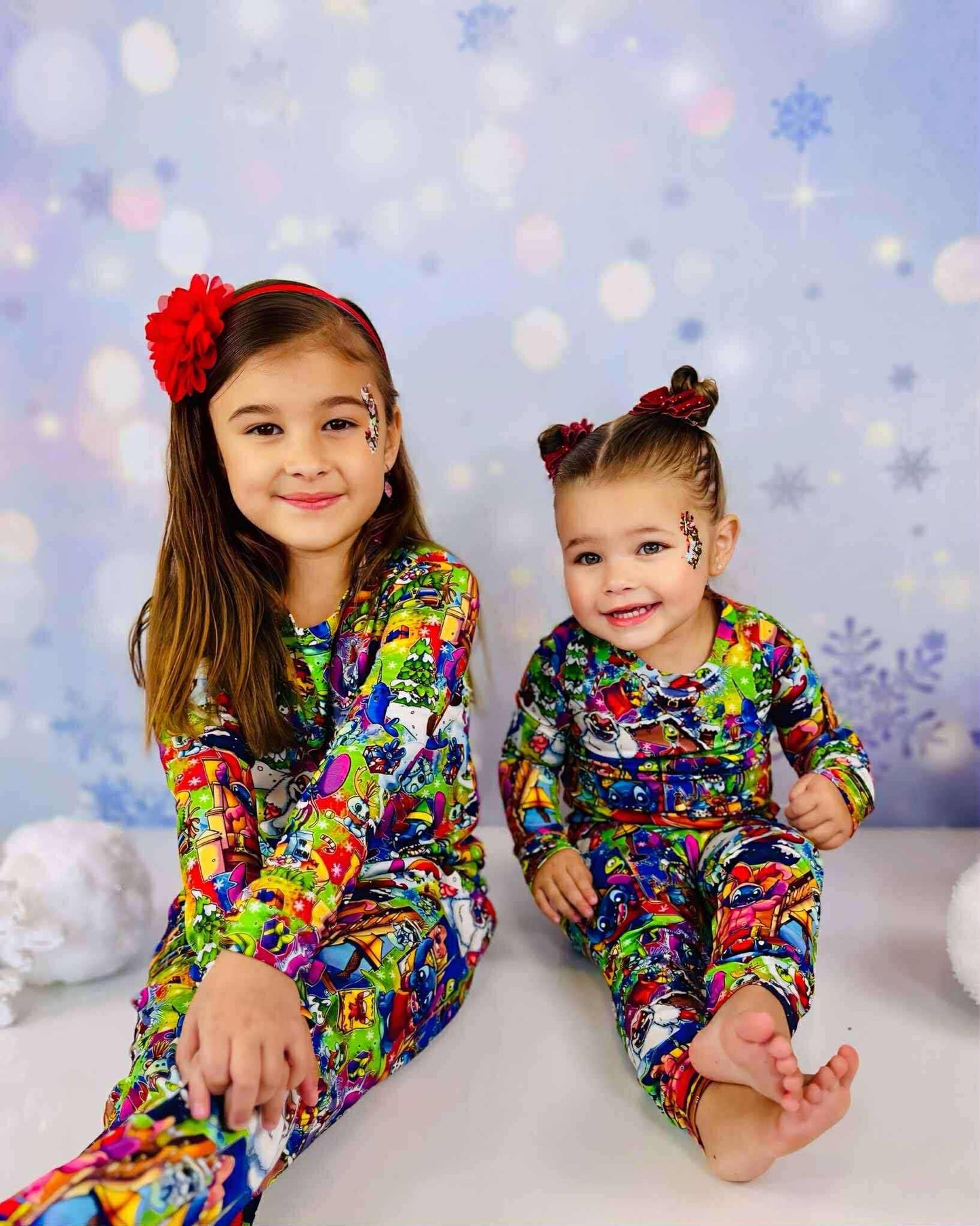Merry Stitchmas 626 Day Bamboo Long Sleeve Two Piece Pajama Set
