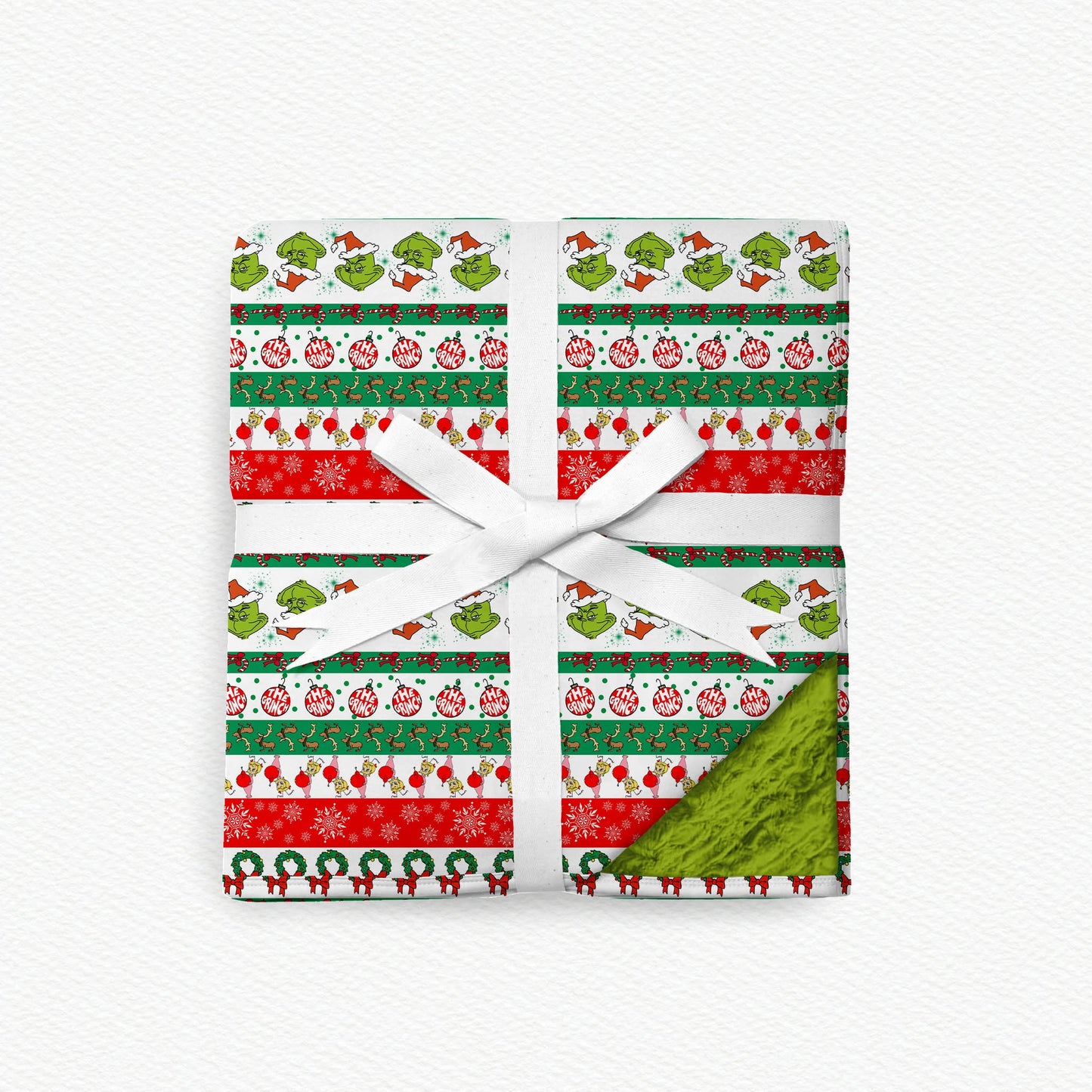 Whoville Christmas Fur Backed Bamboo Blanket
