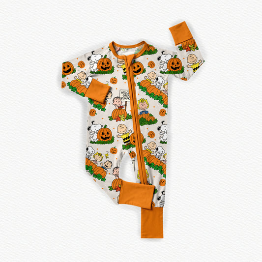 Great Pumpkin Bamboo Zippy Pajamas