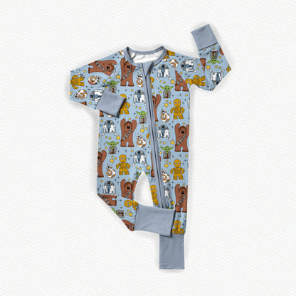 Space Pals Bamboo Zippy Pajamas