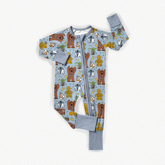 Space Pals Bamboo Zippy Pajamas