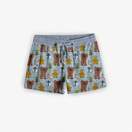 Space Pals Bamboo Women's Pajama Shorts