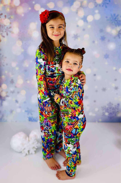 Merry Stitchmas 626 Day Bamboo Long Sleeve Two Piece Pajama Set