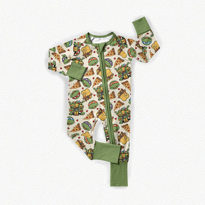 Ninja Turtle Valentine Bamboo Zippy Pajamas