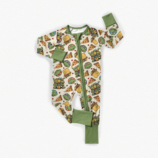 Ninja Turtle Valentine Bamboo Zippy Pajamas