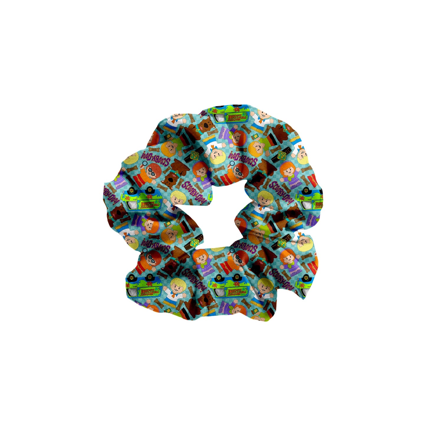Mystery Machine Tiny People Bamboo Scrunchie