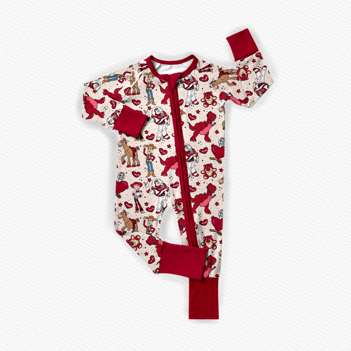 Toy Story Valentines Bamboo Zippy Pajamas