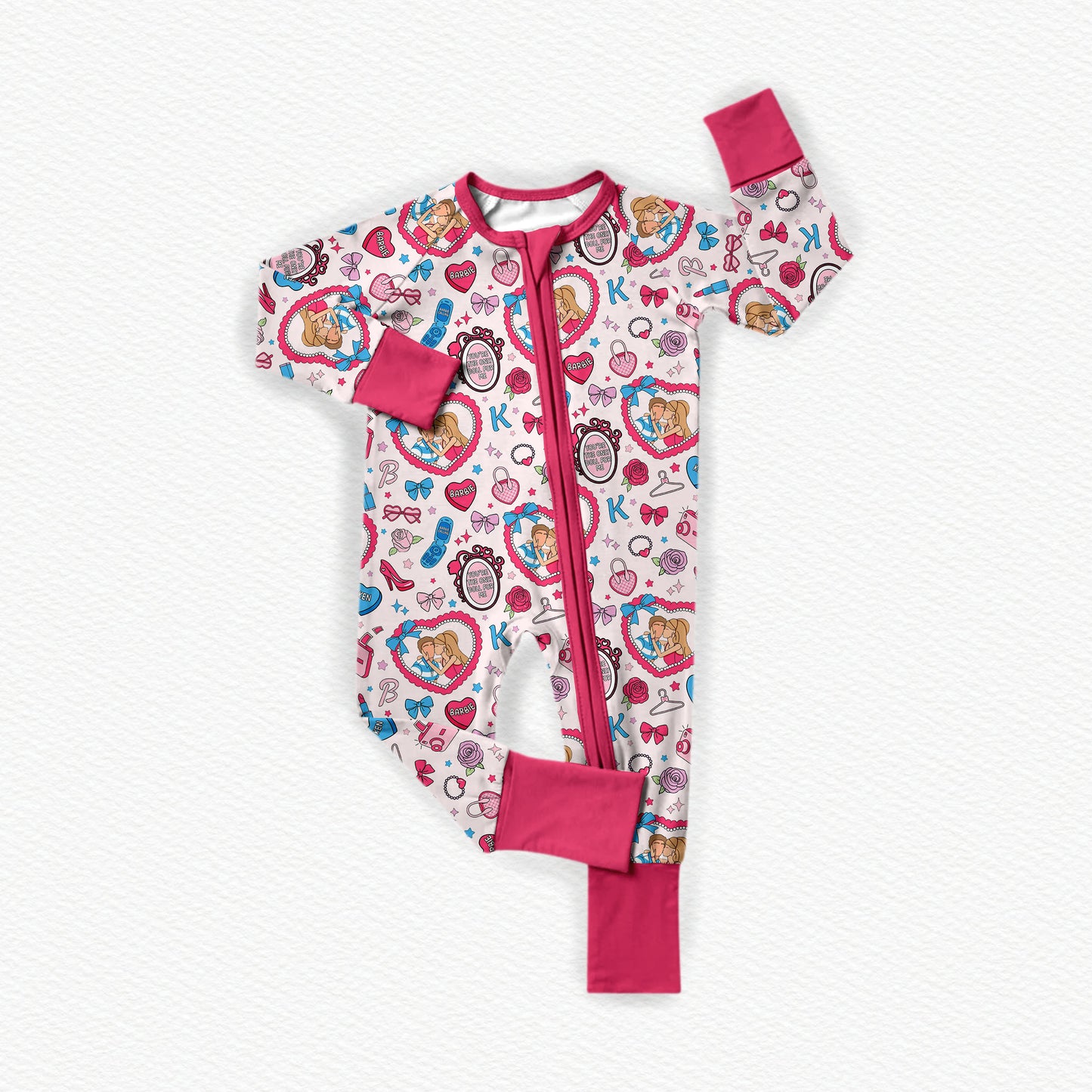 Barbie Valentine Bamboo Zippy Pajamas