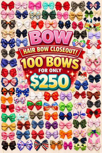 Hair Bow RESELLER BUNDLE 100 Pieces!