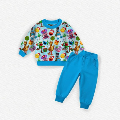 Sesame Street Secret Santa Bamboo Crewneck & Jogger Set