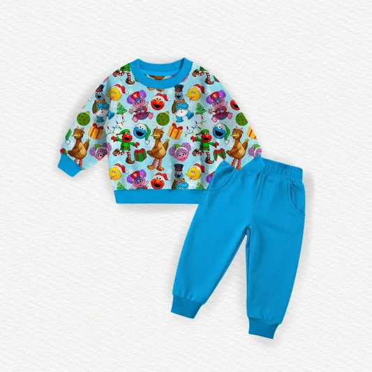 Sesame Street Secret Santa Bamboo Crewneck & Jogger Set