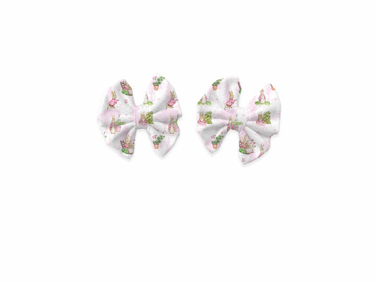 Peter In Pink Piggy Bows (Set of 2)