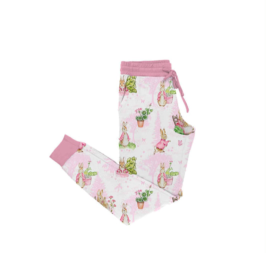 Peter In Pink Bamboo Jogger Style Pants