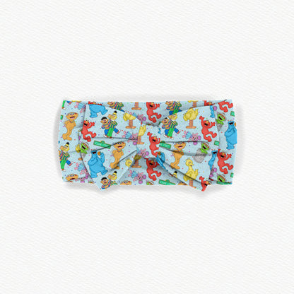 OG Sesame Street Bamboo Bow Headband