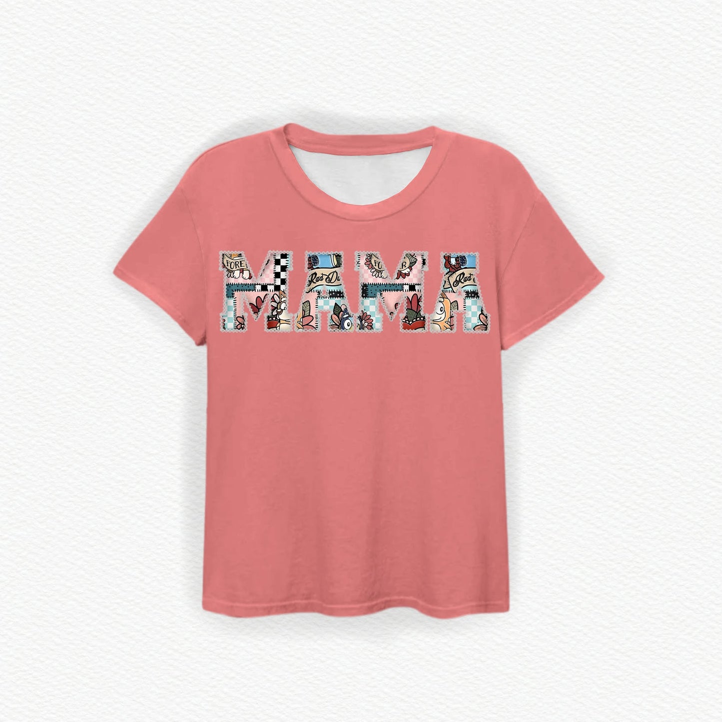 #MOMLIFE MAMA Embroidered Bamboo Tee