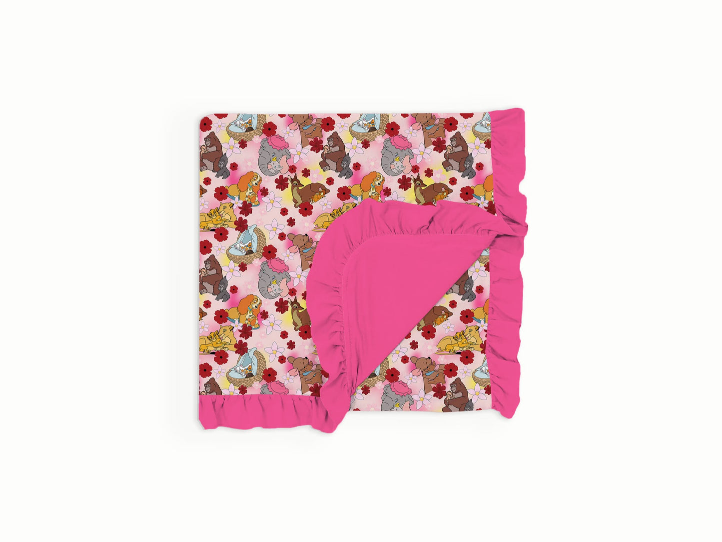 Mom Is Magic Ruffle Bamboo Blanket