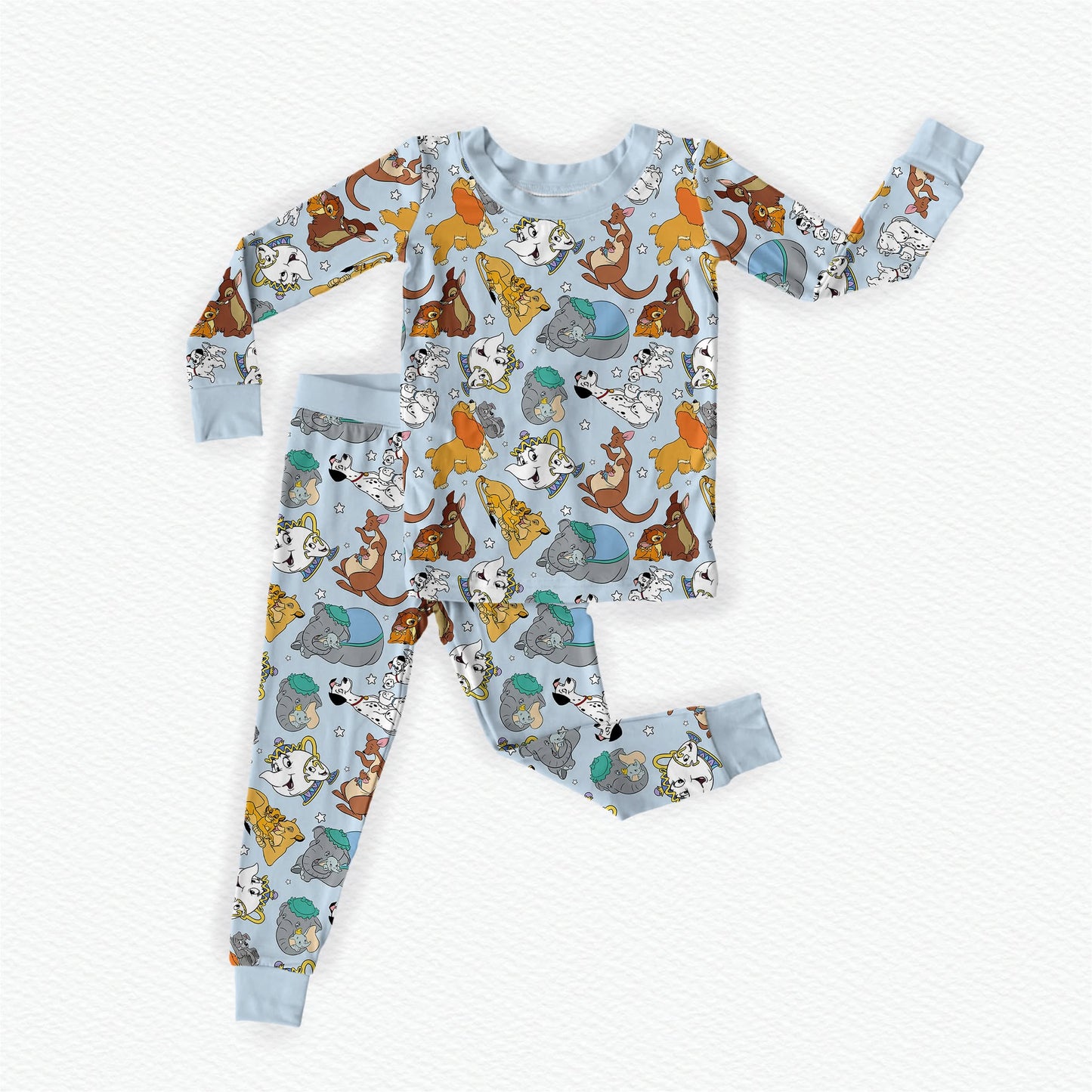 Mom Is My Hero Bamboo Long Sleeve Two Piece Pajama Set
