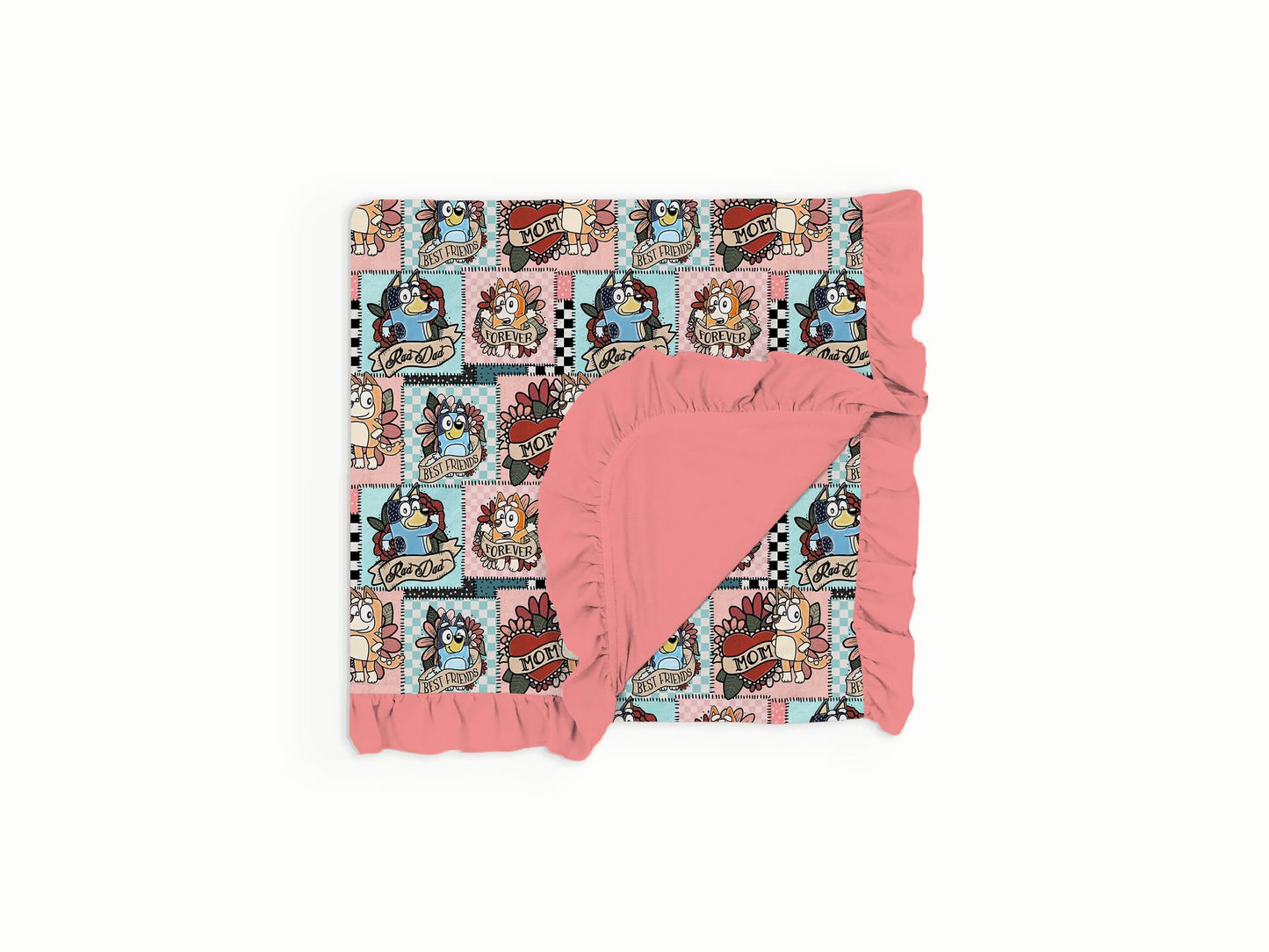 #MOMLIFE Ruffle Bamboo Blanket