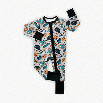 Mama's Skater Boy Bamboo Zippy Pajamas