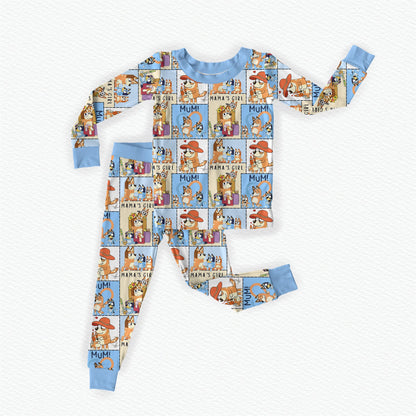 Mama's Girl Bamboo Long Sleeve Two Piece Pajama Set