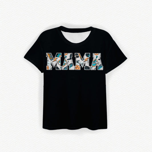 Mama's Skater Boy MAMA Embroidered Bamboo Tee
